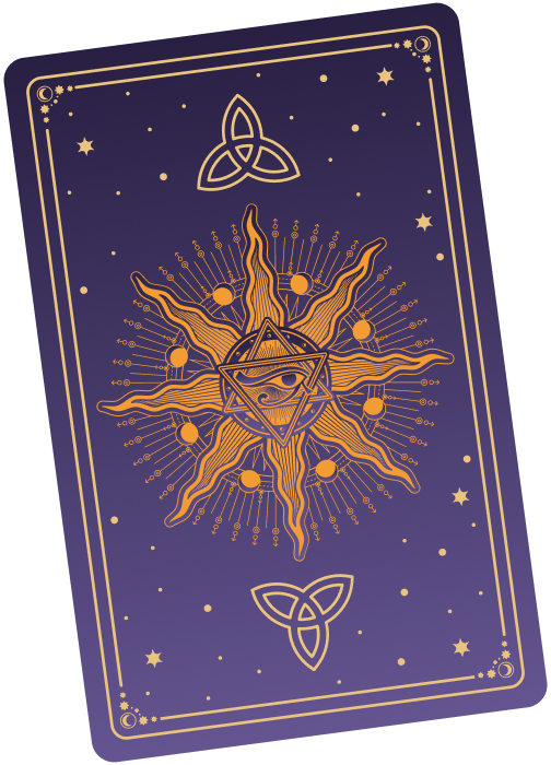 Tarot Card 5 - Ancient wisdom tarot card for divination and spiritual insight